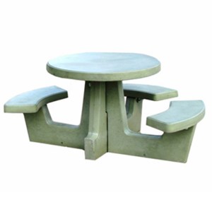 Cement Round Picnic Table