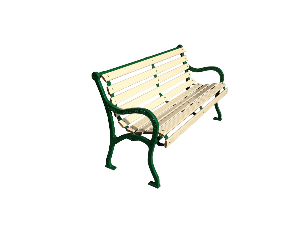 Iron Valley Slatted Bench