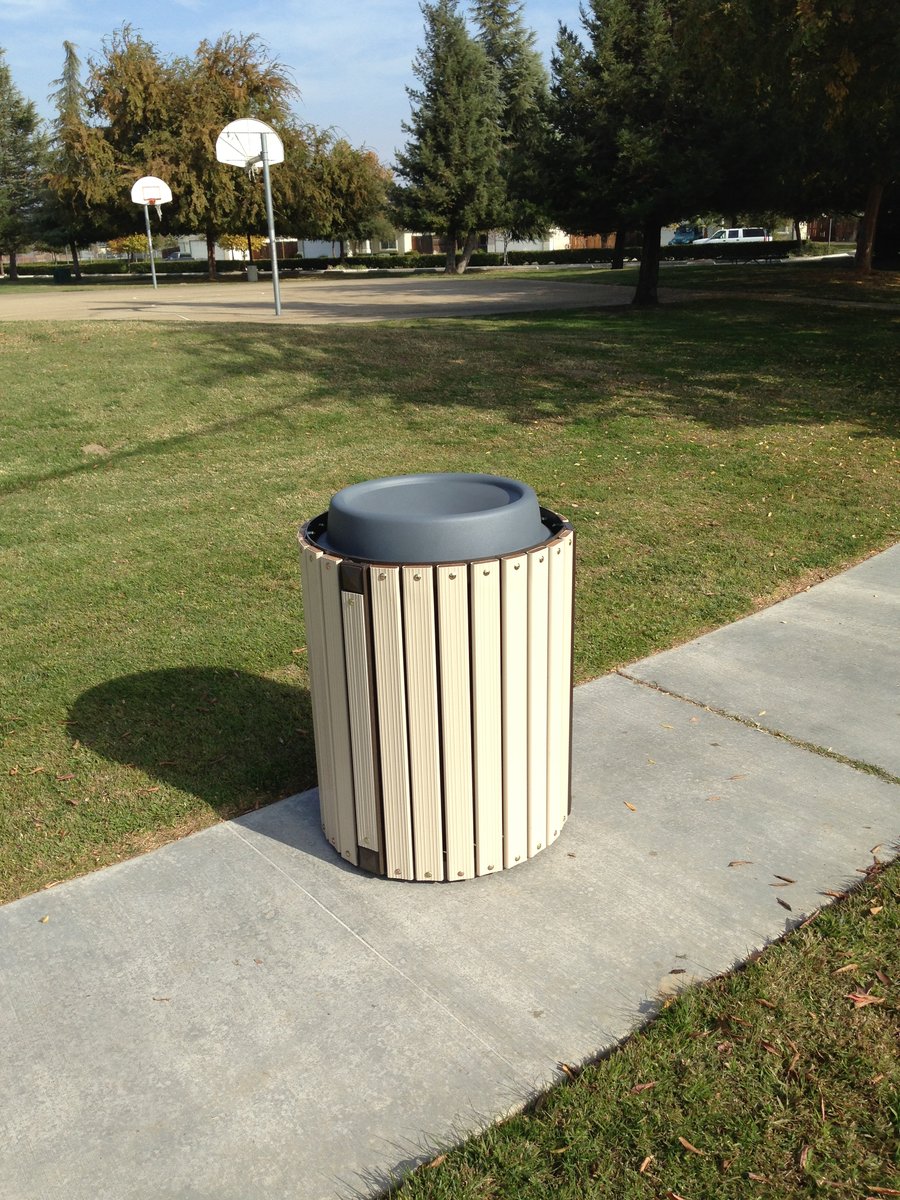 Township Trash Receptacle (Aluminum)