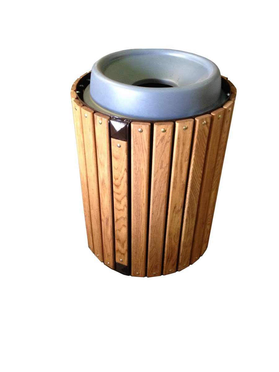 Township Trash Receptacle (Oak)