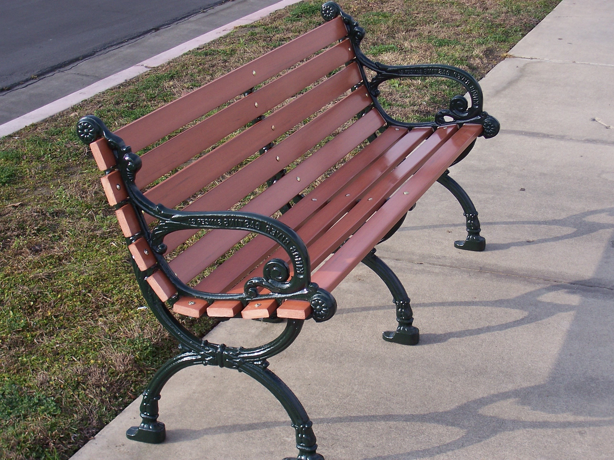 Victorian Bench Plantation (Recycled Plastic — Redwood)